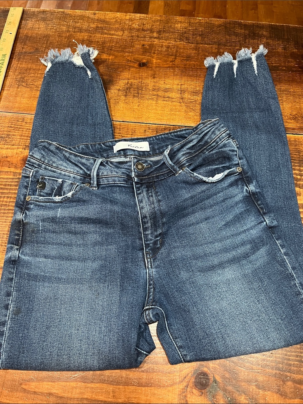 Kancan Jeans high-rise, medium-wash stretch skinny jeans 9/28